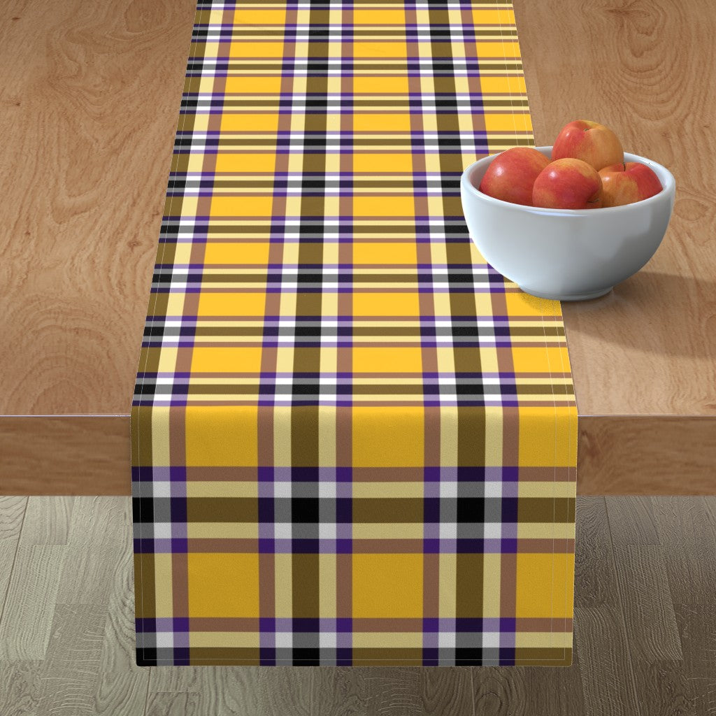 Team Plaid Minnesota Vikings Table Runner