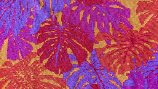Monstera Madness Jungle Fire Knit in Recycled Viscose Nylon