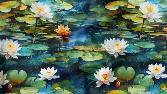 Lily Pond Oasis Collection: Embracing Nature's Watercolor Symphony