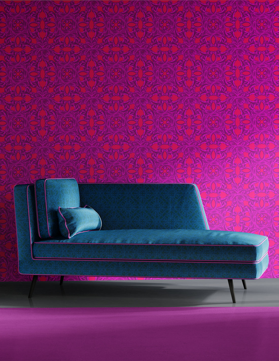 Baroque Wallpaper and Upholstery Fabric, by Studio Ten Design