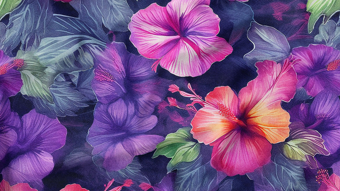 New Collection: Watercolor Hibiscus Flowers