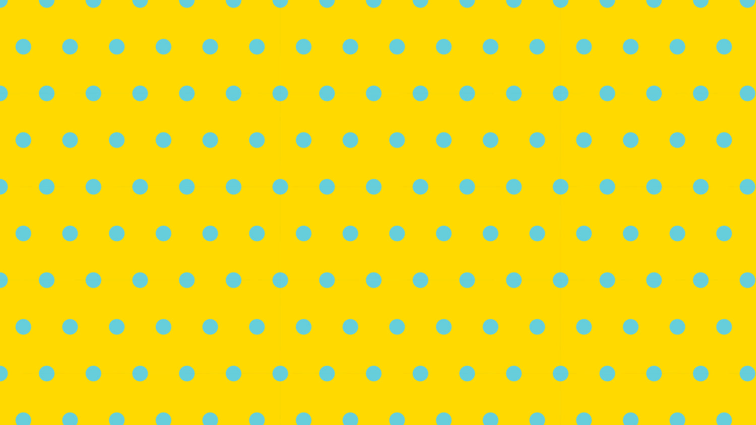 Aqua Dots on Yellow