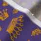 Royal Crowns Marigold+Grape Fabric