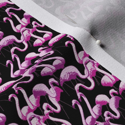 Flamingo Black Fabric
