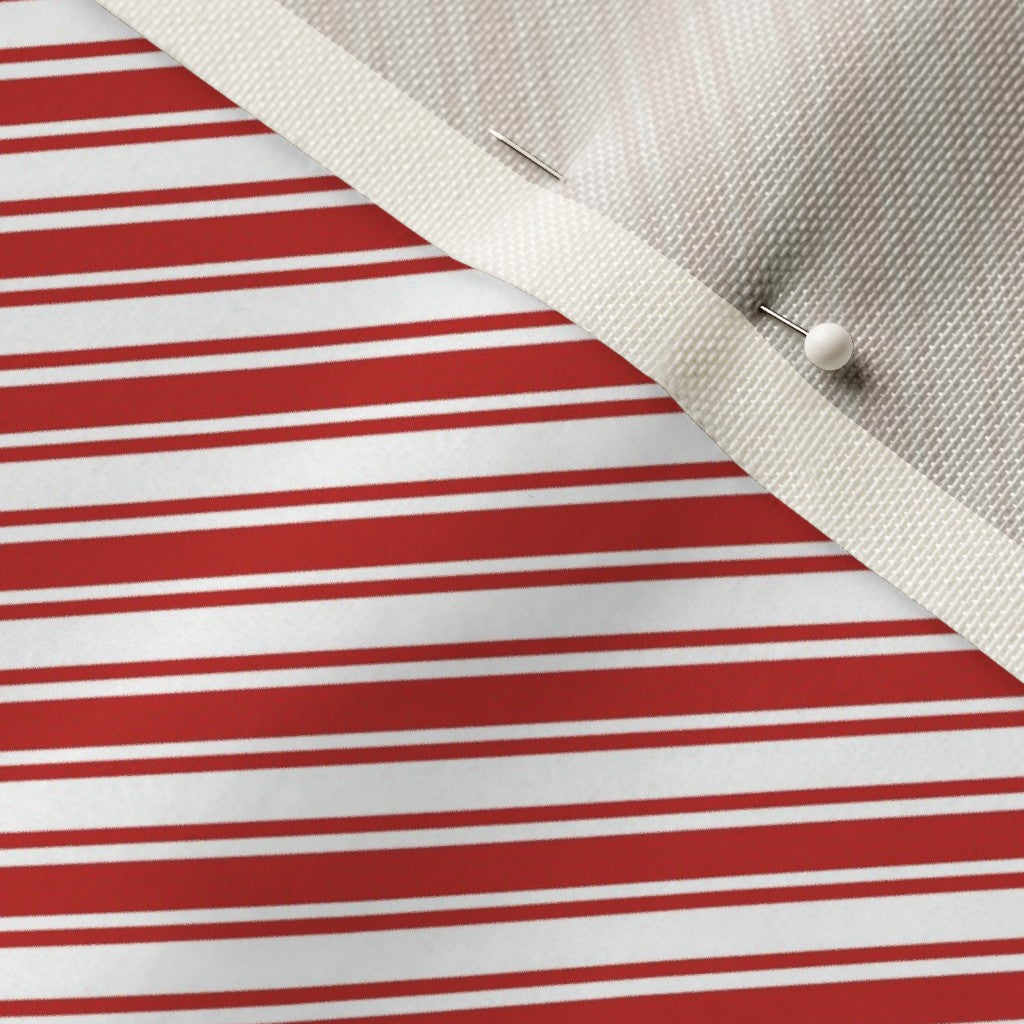 Red & White Candy Cane Stripe Fabric