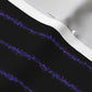 Splatter Pinstripe Purple + Black Fabric