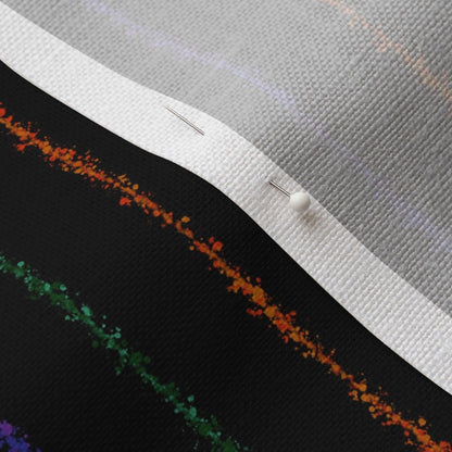 Splatter Pinstripe Halloween Stripes Fabric