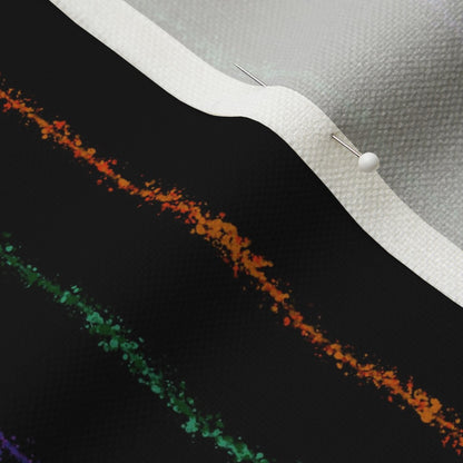 Splatter Pinstripe Halloween Stripes Fabric