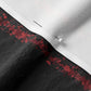 Splatter Pinstripe Red + Black Fabric