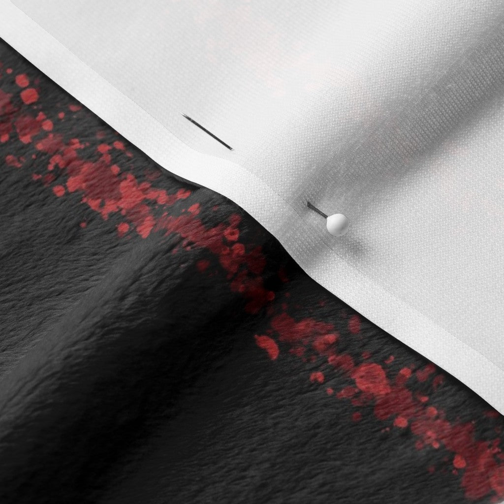 Salpicadura a rayas rojo + tela negra