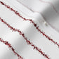 Splatter Pinstripe Blood Red + White Fabric