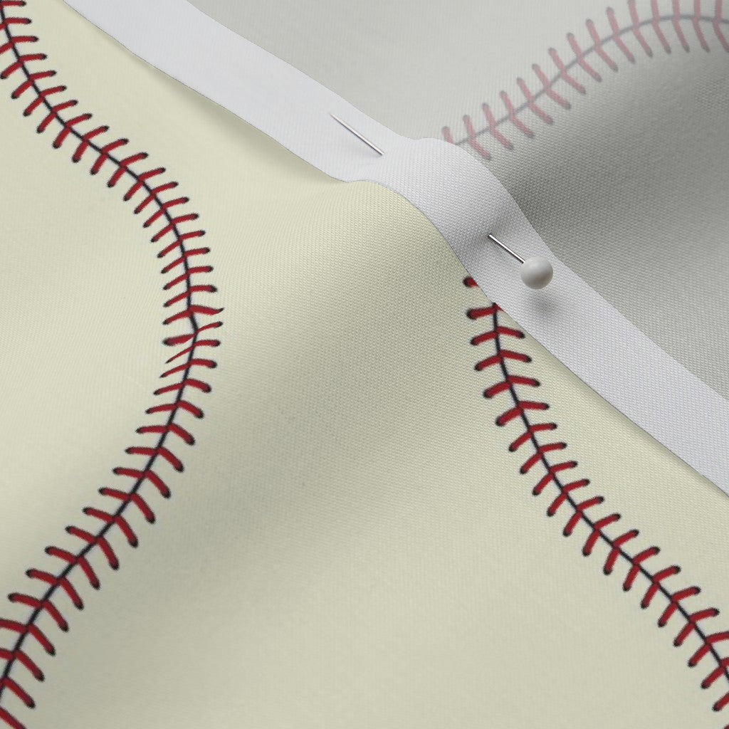 Americana Baseball Stitches Fabric