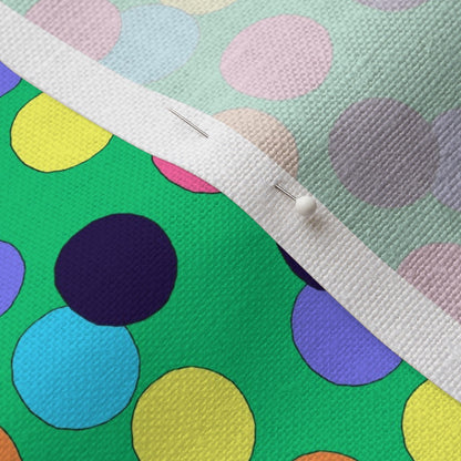 Big Dots Fabric: Green Fabric