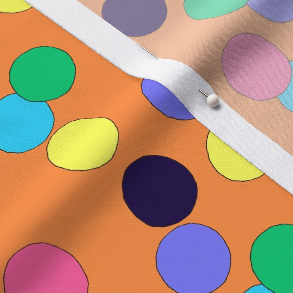 Big Dots Fabric: Orange Fabric