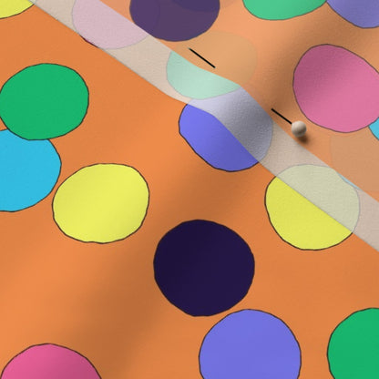 Big Dots Fabric: Orange Fabric