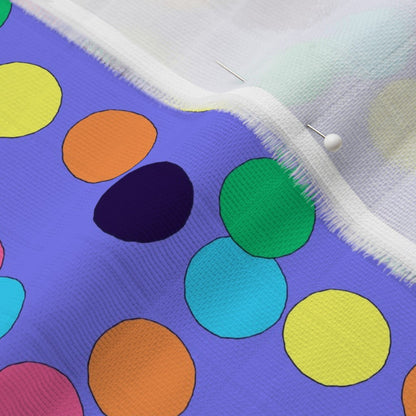 Big Dots Printed Fabric: Violet Printed Fabric