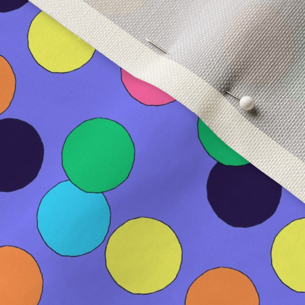 Big Dots Printed Fabric: Violet Printed Fabric