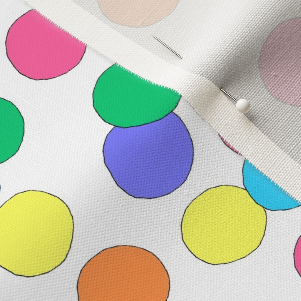 Big Dots Fabric: White Fabric