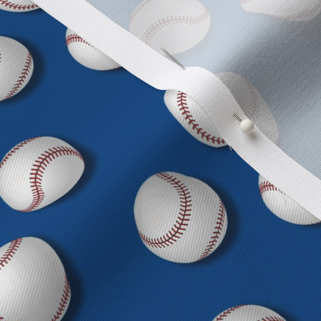 Americana pelotas de béisbol en tela azul