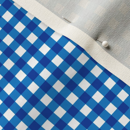 Gingham Style Bluebell Small Straight Fabric