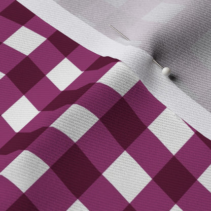 Gingham Style Berry Large Straight Fabric