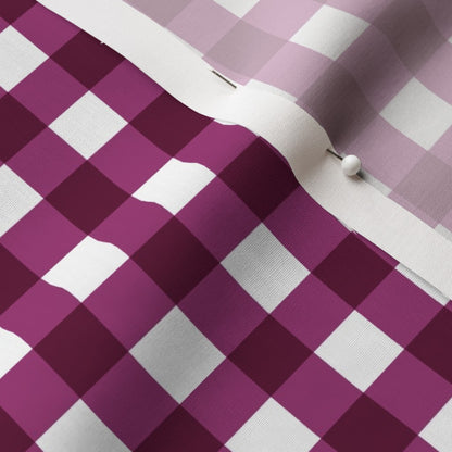 Gingham Style Berry Large Straight Fabric