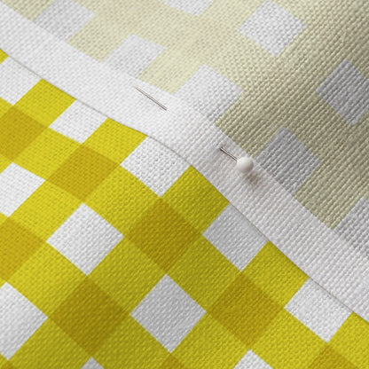 Gingham Style Lemon Lime Large Straight Fabric