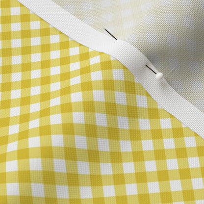 Gingham Style Buttercup Small Bias Fabric