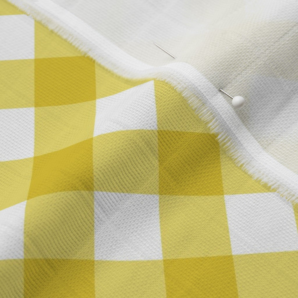 Gingham Style Buttercup Large Bias Fabric
