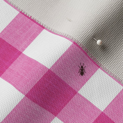 Ants at the Picnic Fabric, Pink Gingham