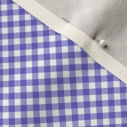 Gingham Style Lilac Small Bias Printed Fabric