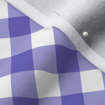 Gingham Style Lilac Large Bias Fabric