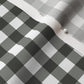 Gingham Style Pewter Large Straight Fabric