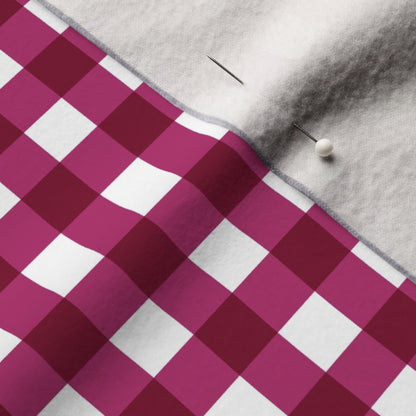 Gingham Style Bubble Gum Large Straight Fabric