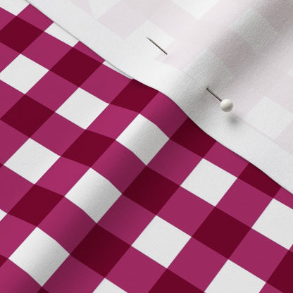 Gingham Style Bubble Gum Large Straight Fabric