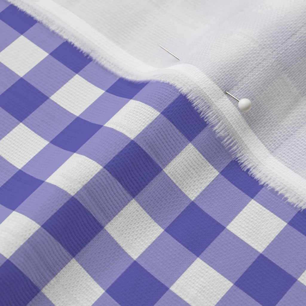 Gingham Style Lilac Large Straight Fabric