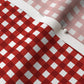 Gingham Style Poppy Red Small Straight