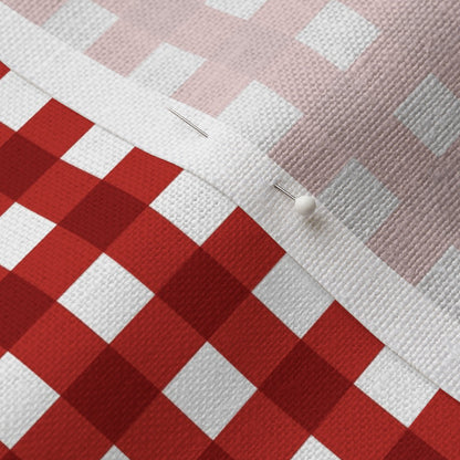 Gingham Style Poppy Red Large Straight Fabric
