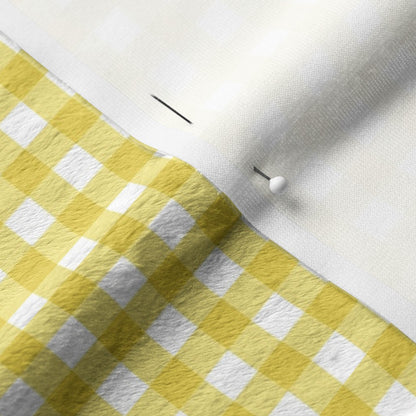 Gingham Style Buttercup Small Straight Fabric