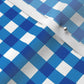 Gingham Style Bluebell Large Straight Fabric