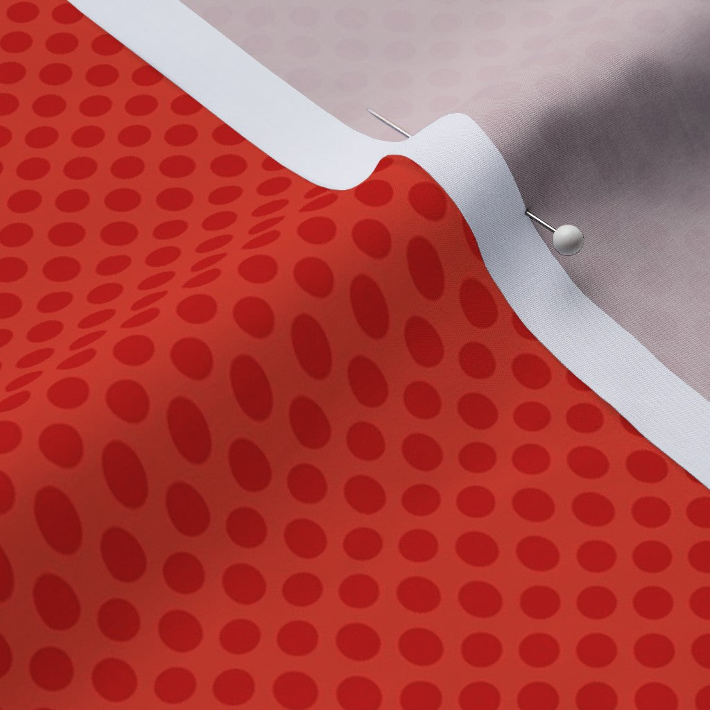 Ben Day Dots, Red Printed Fabric