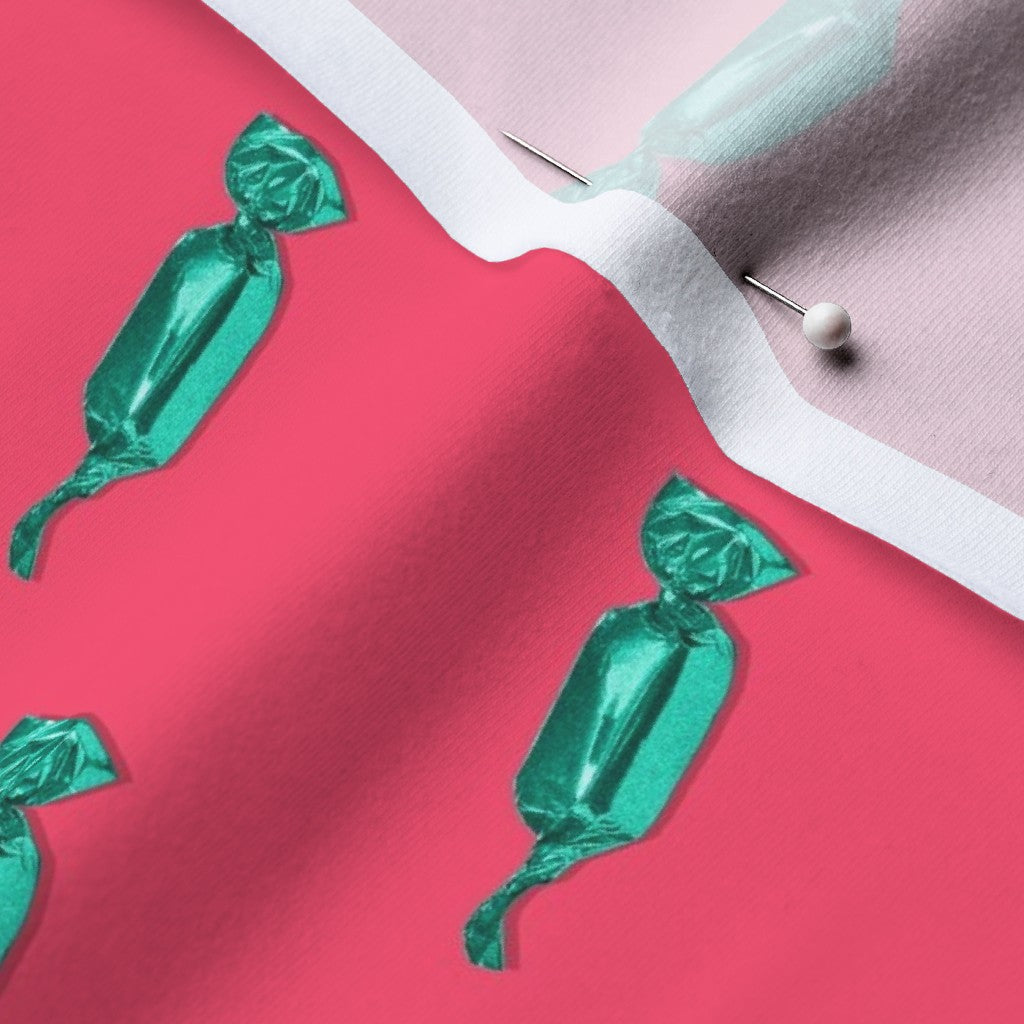 Hard Candy, Green on Pink Printed Fabric