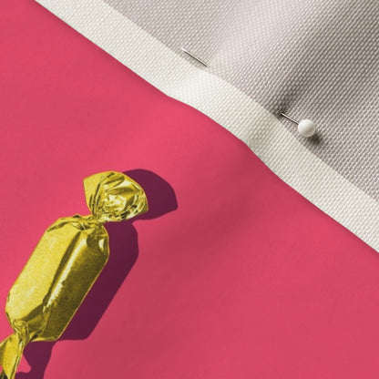 Hard Candy Pink Celosia Velvet™ Printed Fabric by Studio Ten Design