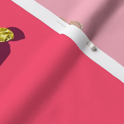 Hard Candy Pink Modern Jersey Printed Fabric by Studio Ten Design