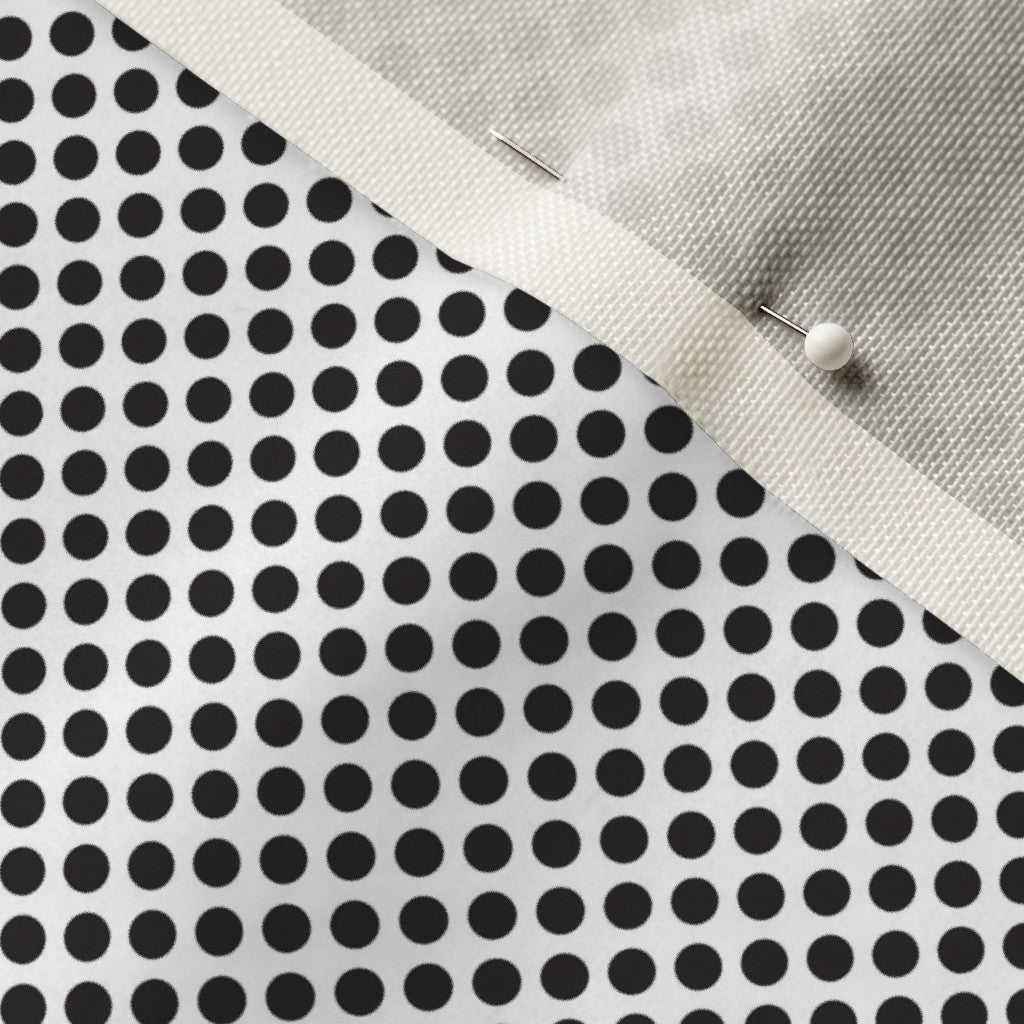 Ben Day Dots, Black & White Fabric