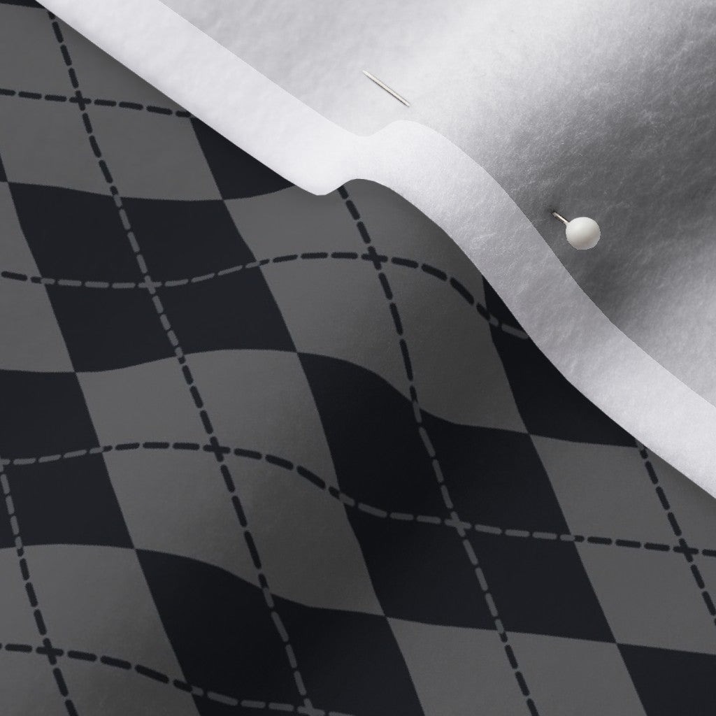 Spoonflower Fabric - Houndstooth, Black, White, Classic, Geometric, Monochrome Printed on Petal Signature Cotton Fabric by The Yard - Sewing Quilting