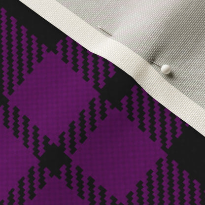 Madras Mania Green+Purple Plaid Printed Fabric