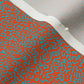 Doodle Aqua+Orange Fabric