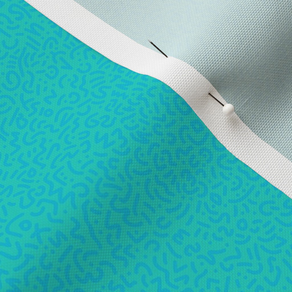 Doodle Aqua+Teal Fabric