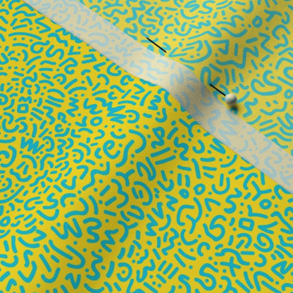 Doodle Aqua+tela amarilla